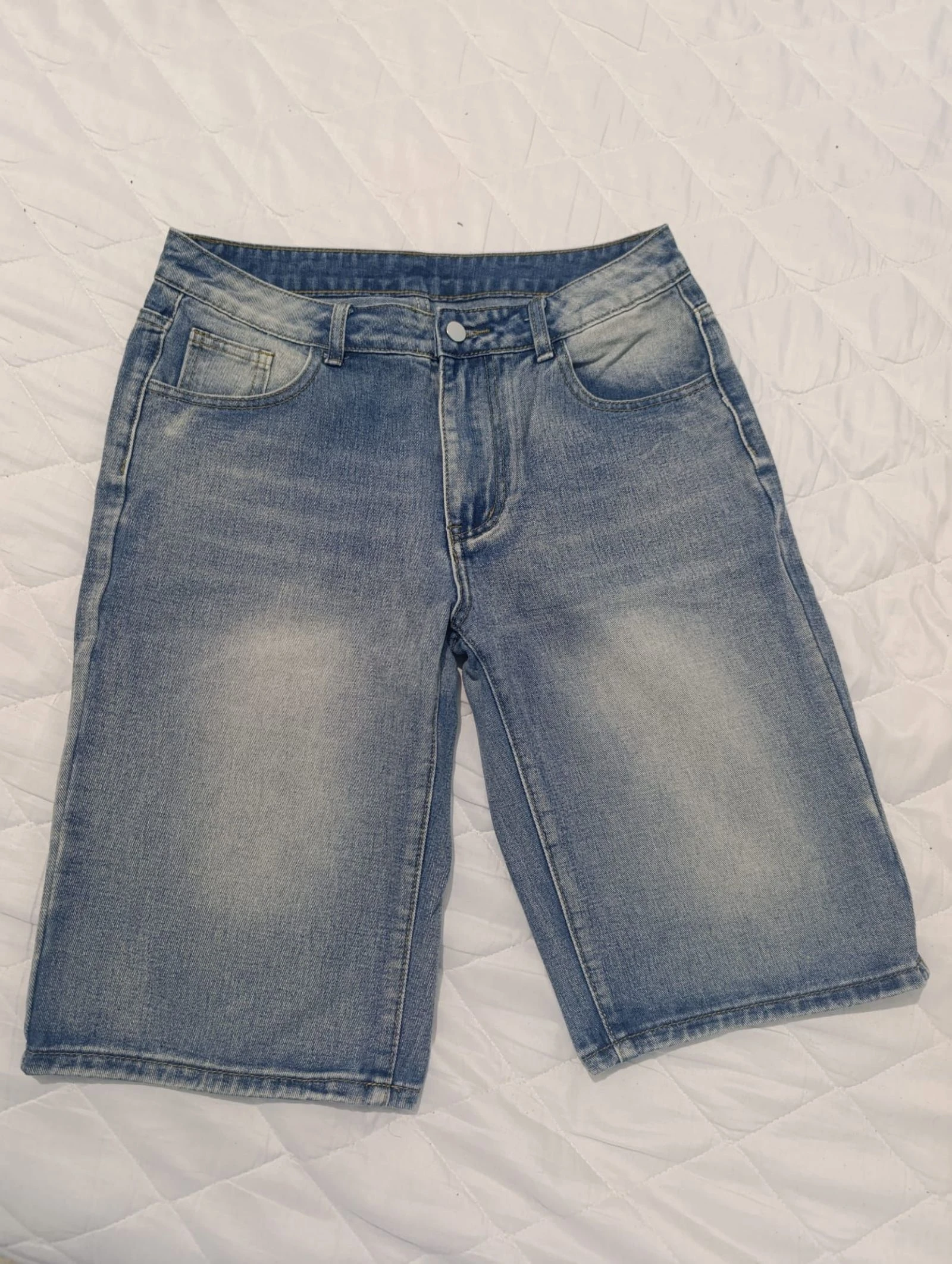 Jeans Short bermudas anchas hasta la rodilla talla M